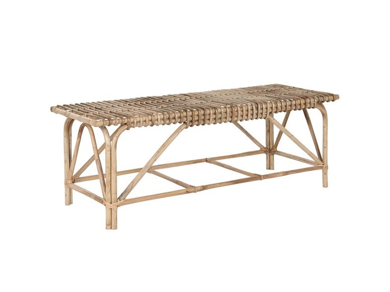 Табуретка Home ESPRIT Естествен плетена ракита 130 X 46 X 47 cm
