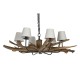 Полилей Home ESPRIT Желязо тиково дърво 130 X 130 X 35 cm Полилей Home ESPRIT Желязо тиково дърво 130 X 130 X 35 cm