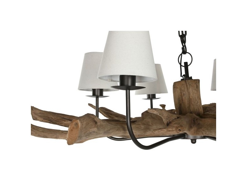 Полилей Home ESPRIT Желязо тиково дърво 130 X 130 X 35 cm Полилей Home ESPRIT Желязо тиково дърво 130 X 130 X 35 cm