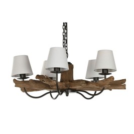 Полилей Home ESPRIT Желязо тиково дърво 90 x 90 x 35 cm