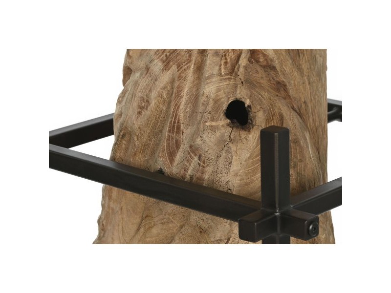 Полилей Home ESPRIT Желязо тиково дърво 65 x 65 x 50 cm