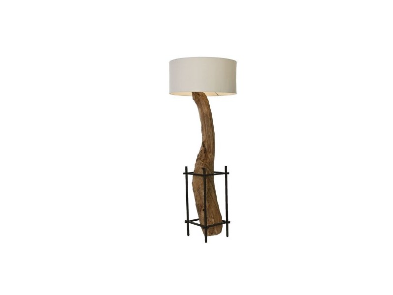Полилей Home ESPRIT Желязо тиково дърво 65 x 65 x 50 cm