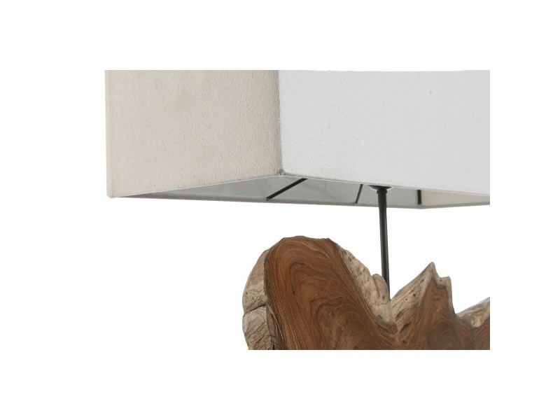 Настолна лампа Home ESPRIT Желязо тиково дърво 60 X 20 X 55 cm