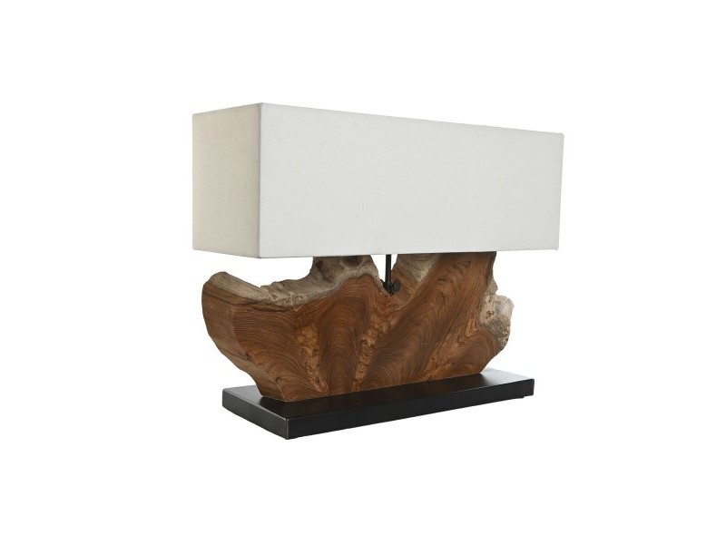Настолна лампа Home ESPRIT Желязо тиково дърво 60 X 20 X 55 cm