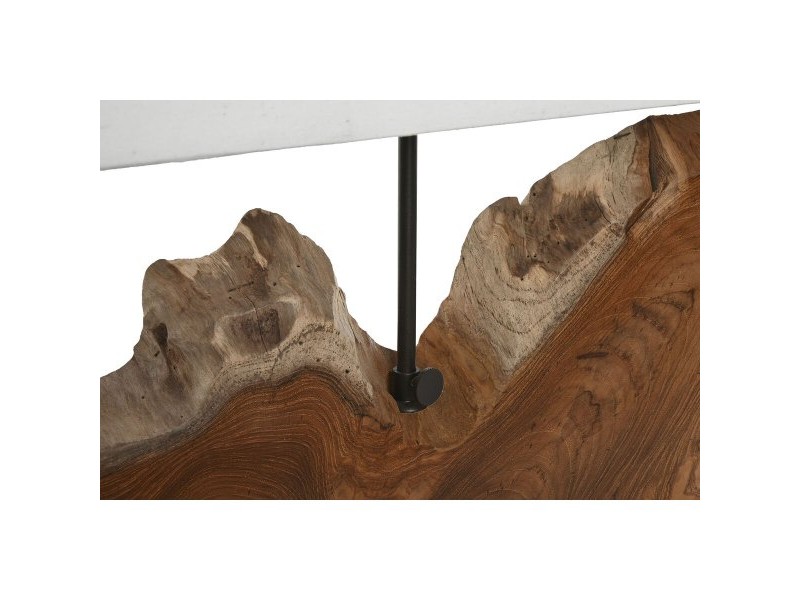 Настолна лампа Home ESPRIT Желязо тиково дърво 60 X 20 X 55 cm