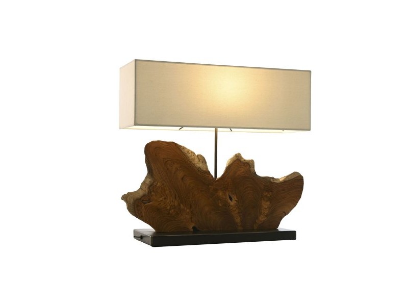 Настолна лампа Home ESPRIT Желязо тиково дърво 60 X 20 X 55 cm