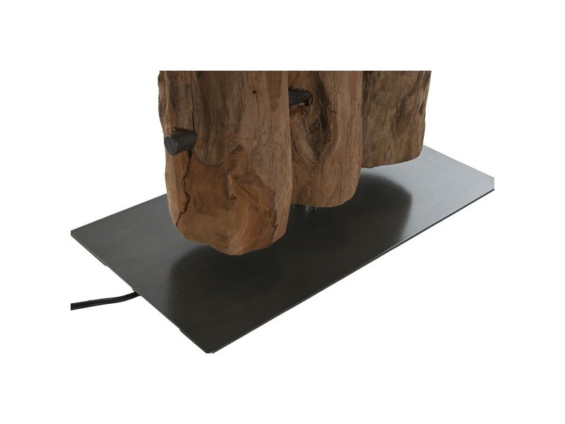 Настолна лампа Home ESPRIT Желязо тиково дърво 40 X 20 X 80 cm