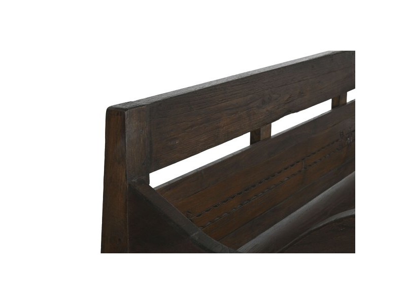 Пейка Home ESPRIT Тъмно сив тиково дърво 196 x 68 x 82 cm