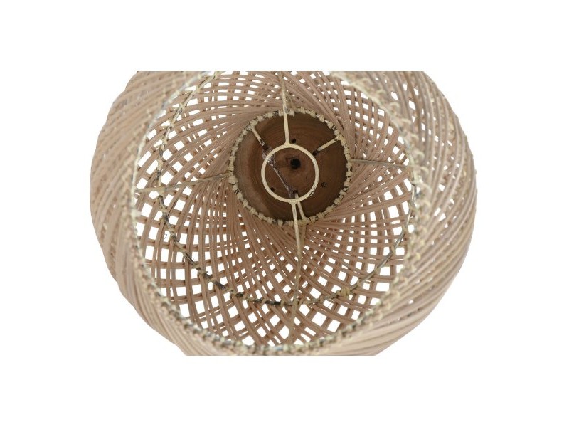 Купол на Лампа Home ESPRIT Естествен Бамбук тиково дърво 35 x 35 x 85 cm (2 броя)