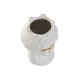 Саксия Home ESPRIT Бял Златен Порцелан 10 x 10 x 14 cm (2 броя)