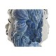 Саксия Home ESPRIT Син Бял Порцелан 15 x 15 x 26 cm