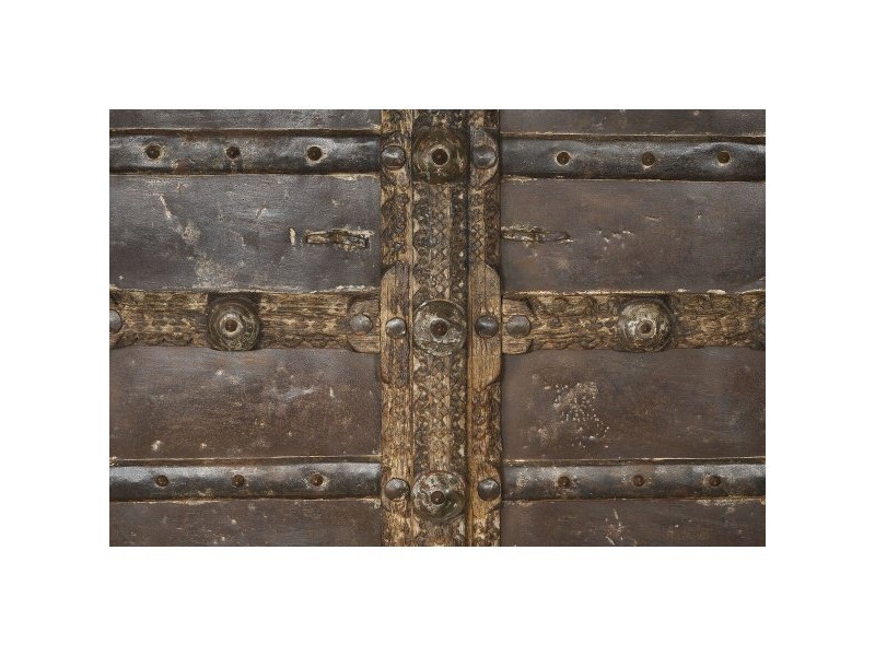 Декоративна Фигура за Градина Home ESPRIT Кафяв тиково дърво 120 X 46 X 190 cm Врата