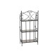Лавица Home ESPRIT Черен Многоцветен Керамика железен 3 Рафтове 54 x 29 x 121 cm 58 x 31,5 x 117 cm