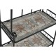 Лавица Home ESPRIT Черен Многоцветен Керамика железен 3 Рафтове 54 x 29 x 121 cm 58 x 31,5 x 117 cm