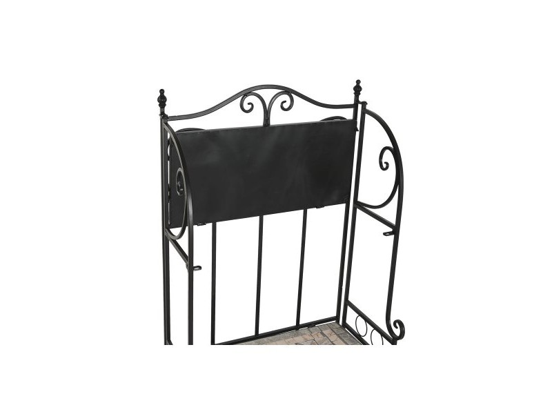 Лавица Home ESPRIT Черен Многоцветен Керамика железен 3 Рафтове 54 x 29 x 121 cm 58 x 31,5 x 117 cm