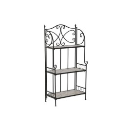 Лавица Home ESPRIT Черен Многоцветен Керамика железен 3 Рафтове 54 x 29 x 121 cm 58 x 31,5 x 117 cm