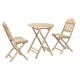 Комплект от маса с 2 стола Home ESPRIT 61 x 61 x 73 cm