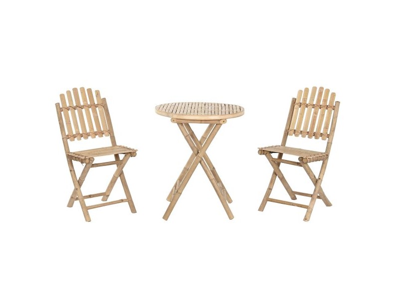 Комплект от маса с 2 стола Home ESPRIT 61 x 61 x 73 cm