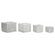Саксия Home ESPRIT Сив Магнезиев 37 x 37 x 31,5 cm (4 броя)