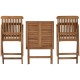 Комплект от маса с 2 стола Home ESPRIT Кафяв 60 x 60 x 74 cm