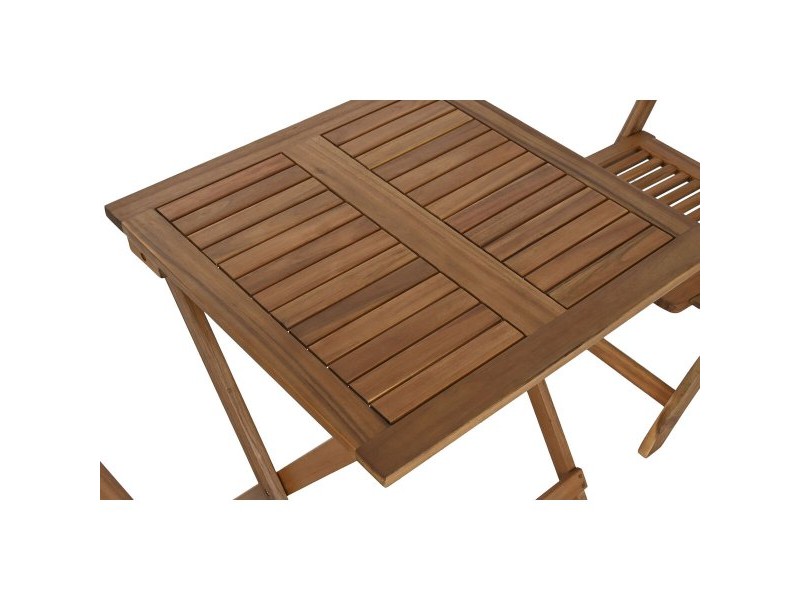 Комплект от маса с 2 стола Home ESPRIT Кафяв 60 x 60 x 74 cm