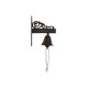 Звънец Home ESPRIT Кафяв Черен Въже Желязо 14,5 x 7,5 x 18,5 cm
