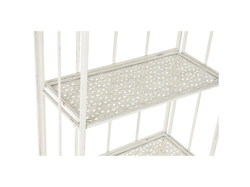 Лавица Home ESPRIT Бял Метал 4 Рафтове 61 x 29 x 163,5 cm