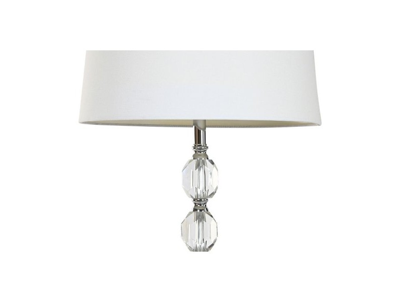 Лампион Home ESPRIT Бял Сребрист 50 W 220 V 35 x 35 x 150 cm (3 Части)