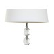 Лампион Home ESPRIT Бял Сребрист 50 W 220 V 35 x 35 x 150 cm (3 Части)