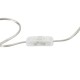 Лампион Home ESPRIT Бял Сребрист 50 W 220 V 35 x 35 x 150 cm (3 Части)