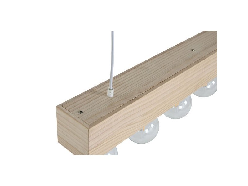 Полилей Home ESPRIT Бял Черен Светло кафяв Дървен 50 W 80 x 10 x 30 cm