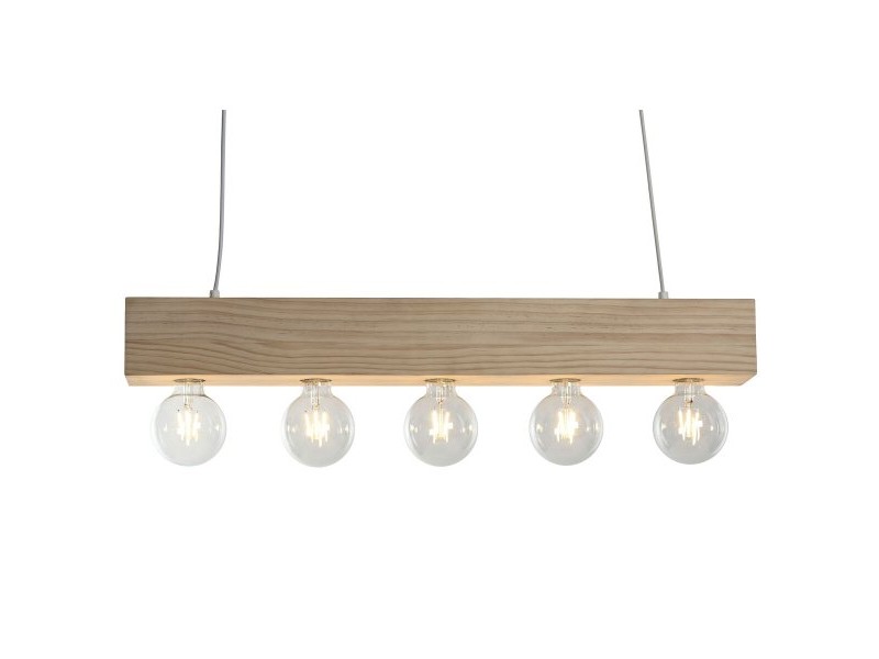 Полилей Home ESPRIT Бял Черен Светло кафяв Дървен 50 W 80 x 10 x 30 cm