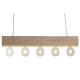 Полилей Home ESPRIT Бял Черен Светло кафяв Дървен 50 W 80 x 10 x 30 cm