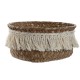 Игра на Кошници Home ESPRIT Естествено влакно Boho Износени 16 x 16 x 6 cm