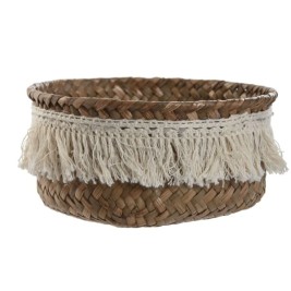Игра на Кошници Home ESPRIT Естествено влакно Boho Износени 16 x 16 x 6 cm