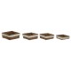 Игра на Кошници Home ESPRIT Естествено влакно Boho Износени 26 x 26 x 10 cm
