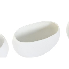 Саксия Home ESPRIT Бял Алуминий 54 x 24 x 36 cm 54 x 25 x 36 cm (5 броя)