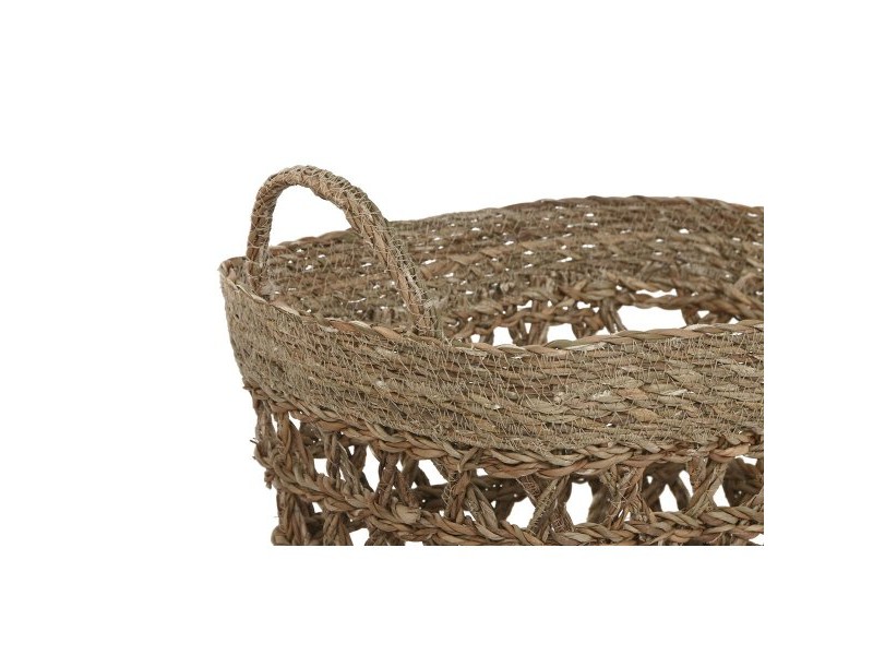 Игра на Кошници Home ESPRIT Морска трева Тропически 45 x 35 x 35 cm