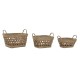 Игра на Кошници Home ESPRIT Морска трева Тропически 45 x 35 x 35 cm
