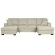 Разтегателен диван Home ESPRIT От пясък Модерен 298 x 154 x 92 cm