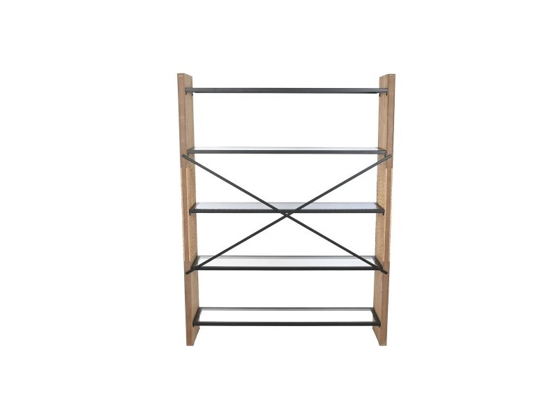 Лавица Home ESPRIT Метал Кристал Cмърч 120 x 31 x 158 cm