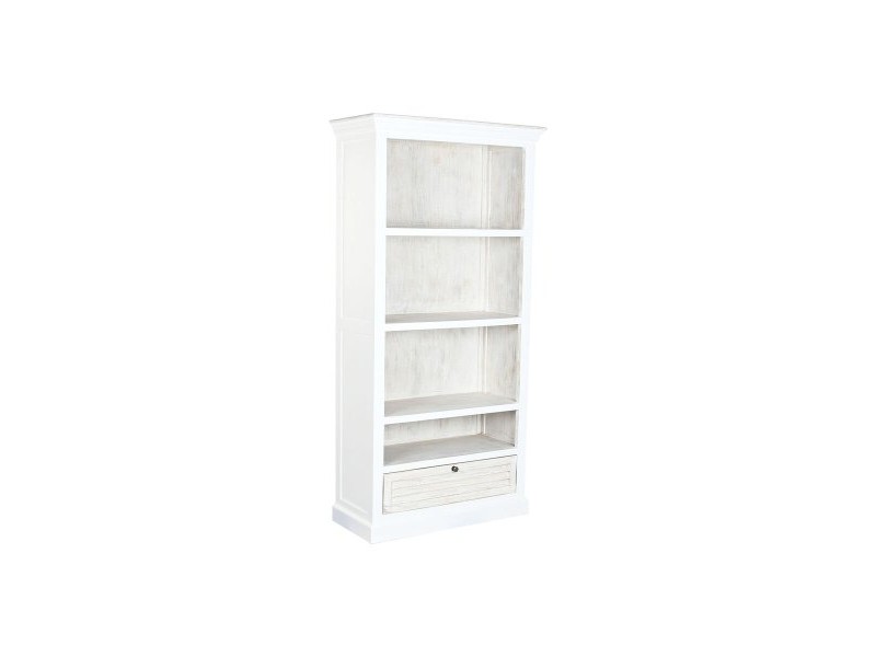 Лавица Home ESPRIT Бял Дърво манго 90 x 40 x 180 cm Лавица Home ESPRIT Бял Дърво манго 90 x 40 x 180 cm