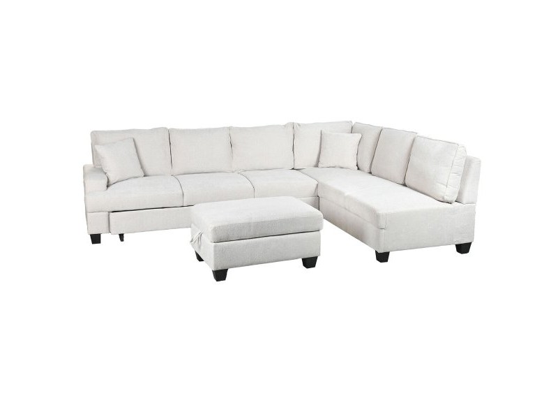 Разтегателен диван Home ESPRIT Бежов Модерен 285 x 260 x 90 cm