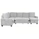 Разтегателен диван Home ESPRIT Модерен 307 x 242 x 86 cm