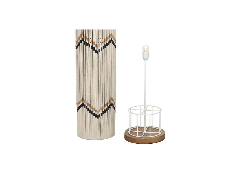 Лампион Home ESPRIT Бежов Двуцветен 50 W 220 V 25 x 25 x 125 cm
