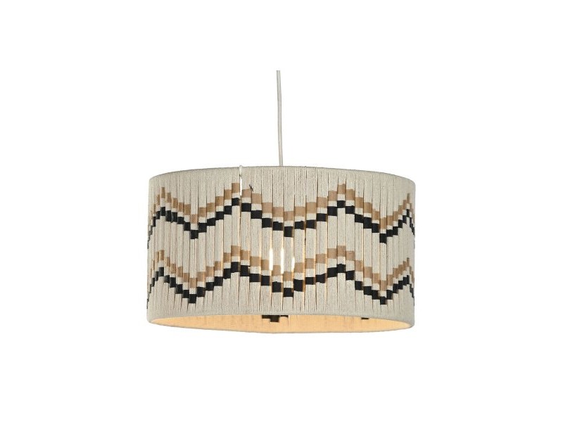 Полилей Home ESPRIT Двуцветен Рафия 50 W 39 x 39 x 21 cm