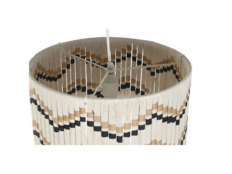 Полилей Home ESPRIT Двуцветен Рафия 50 W 39 x 39 x 21 cm