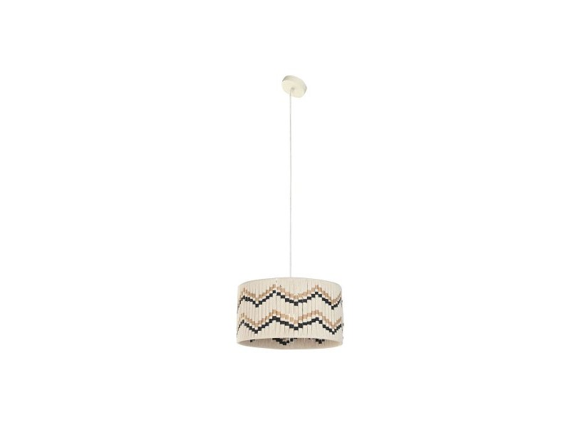 Полилей Home ESPRIT Двуцветен Рафия 50 W 39 x 39 x 21 cm