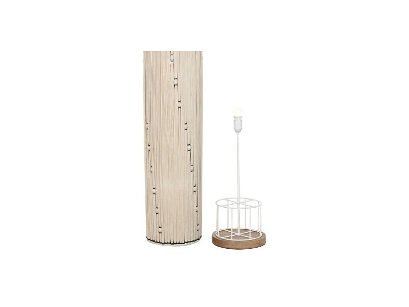 Лампион Home ESPRIT Кафяв Черен Бежов 50 W 220 V 25 x 25 x 125 cm
