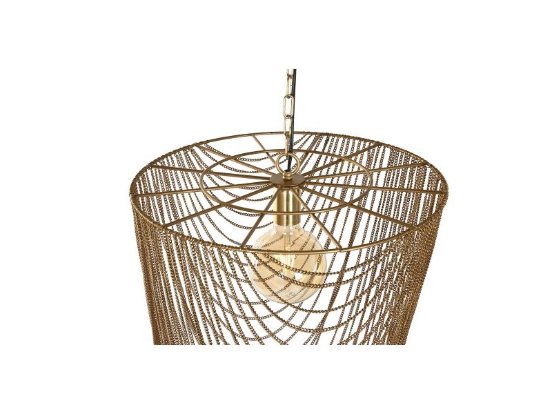 Полилей Home ESPRIT Златен Желязо 46 x 46 x 98 cm
